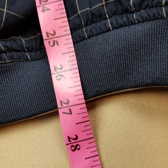 VTG 90's 00's Golf Reversible Tan / Navy Blue Chec - Picture 10 of 10